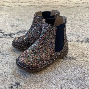 Glitter Chelsea boots